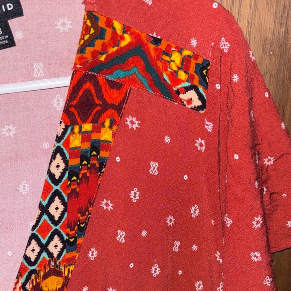 Torrid Rust Red Patterned Mini Dress - Picture 10 of 11